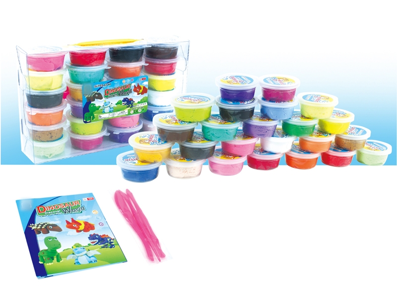 SOFT CLAY MODELLING W/TOOL,24COLORS/24PCS - HP1133189