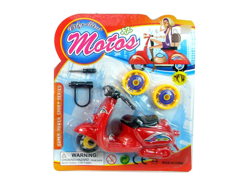 ASSEMBLE MOTORCYCLE,RED/BLUE/WHITE - HP1133570