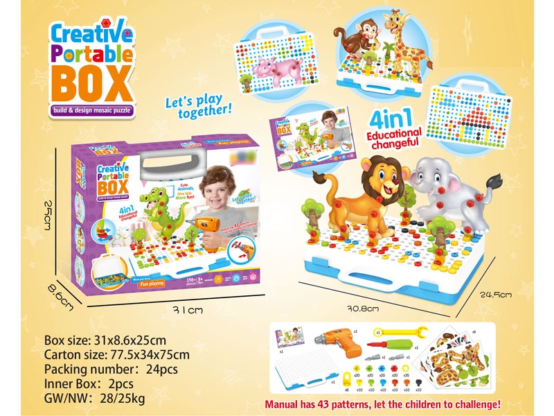 CREATIVE MAGIC PANEL PUZZLE GAME 198+PCS - HP1133658