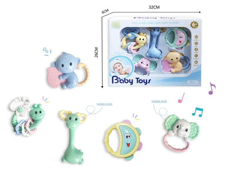 BABY RATTLE 5PCS - HP1133669