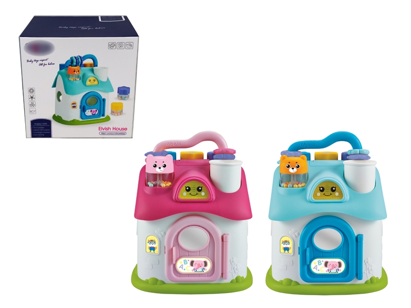 ELVISH HOUSE W/MUSIC,BLUE/PINK - HP1133699