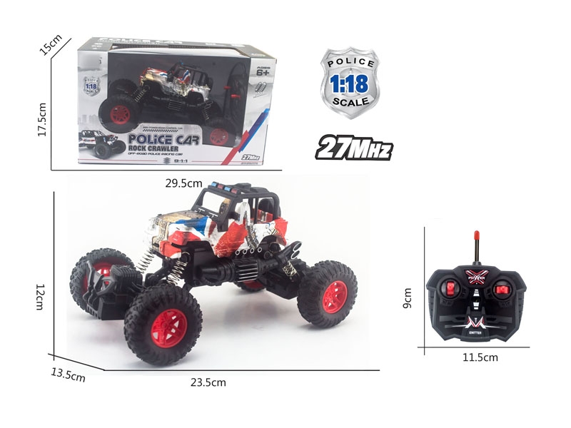 1:18 4 FUNCTION R/C CAR W/LIGHT ,NOT INCLUDED BATTERY - HP1133816
