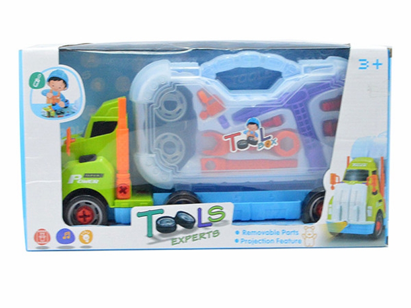 ASSEMBLE FREE WAY CONSTRUCTION CAR W/MUSIC & PROJECTION - HP1133843