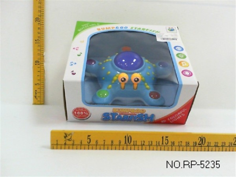 B/O BUMP & GO STARFISH W/LIGHT BLUE/ORANGE - HP1133949