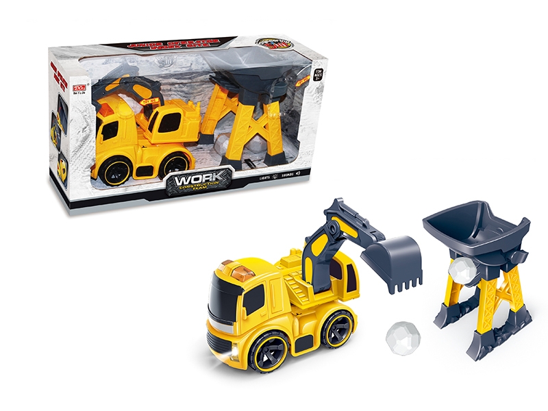 FRICTION CONSTRUCTION CAR W/LIGHT & SOUND - HP1134150