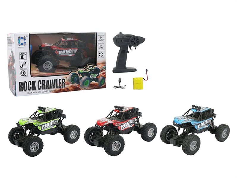 1:20 4WD 2.4G RC CAR,INCLUDED BATTERY GREEN/RED/BULE - HP1134217