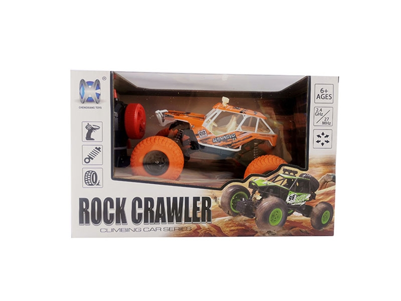 4WD RC CAR,INCLUDED BATTERY GREEN/ORANGE/BULE - HP1134218