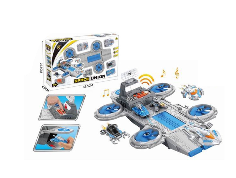 SPACE STATION W/5 FREE WAY CARS W/6 SOUNDS, 9PCS - HP1134328