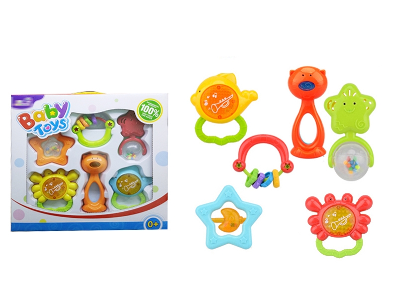 BABY RATTLE  6PCS - HP1134361
