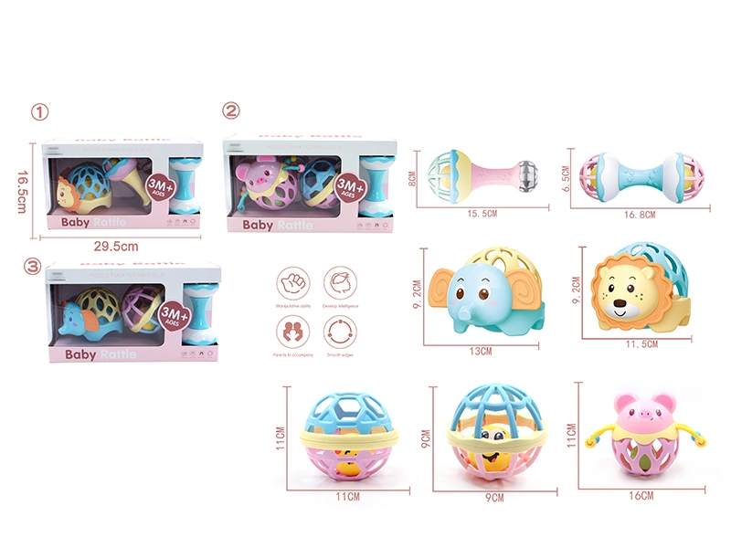 BABY RATTLE SET 3 PCS - HP1134369