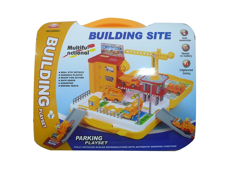 PARKING LOT W/4 PCS FREE WHEEL CAR - HP1134373
