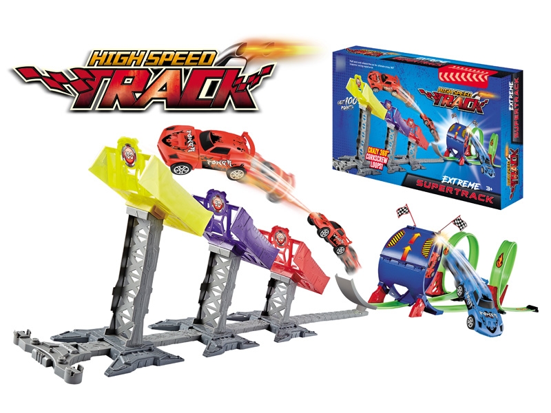 RACING TRACK SET W/PULL BACK CAR 2PCS - HP1134896