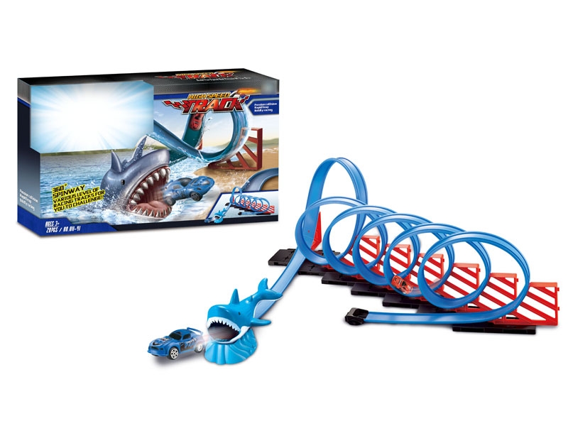 RACING TRACK SET W/PULL BACK CAR 2PCS - HP1134899