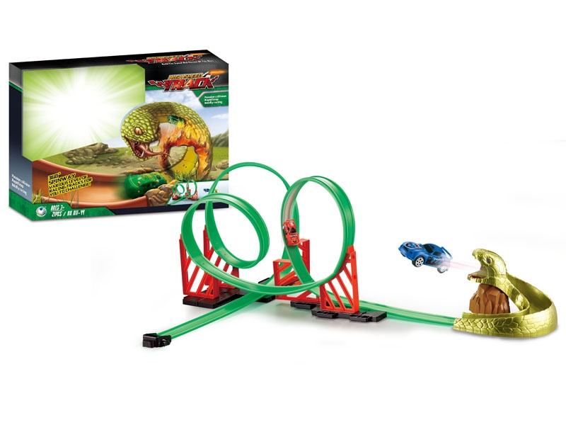 RACING TRACK SET W/PULL BACK CAR 2PCS - HP1134901