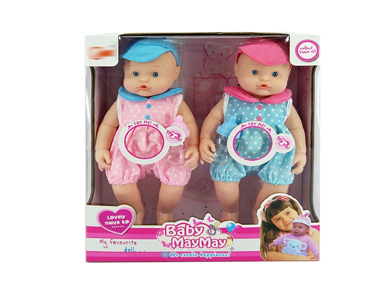 2PCS 36CM BLOW MOLD BODY DOLL W/6 SOUNDS IC & W/ACCESSORIES - HP1135229