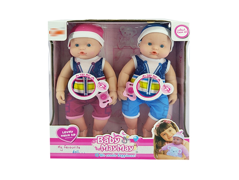 2PCS 36CM BLOW MOLD BODY DOLL W/6 SOUNDS IC & W/ACCESSORIES - HP1135233