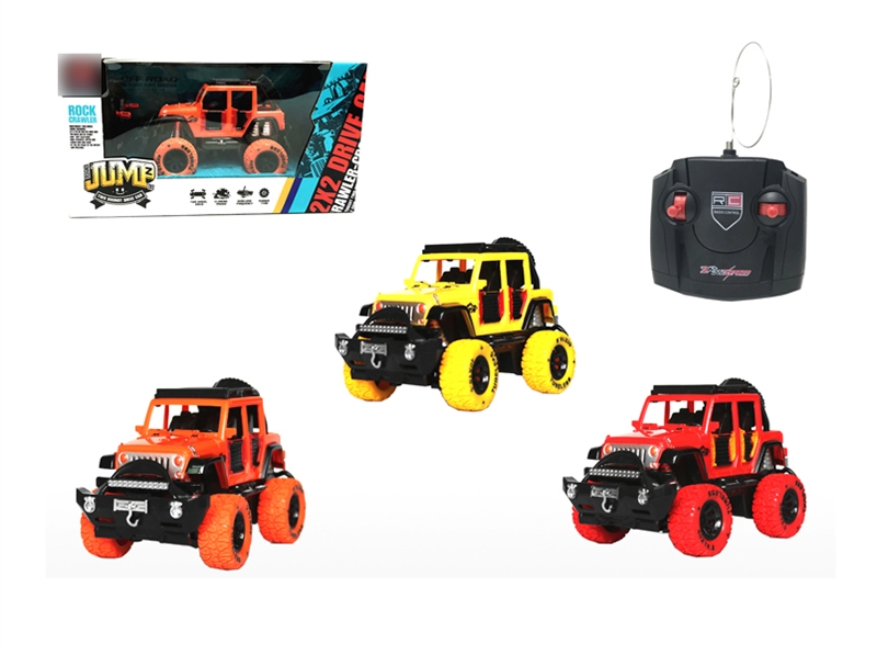 最小涂鸦越野车（1款三色 红/黄/橙）4通+车底2灯光 - HP1135274