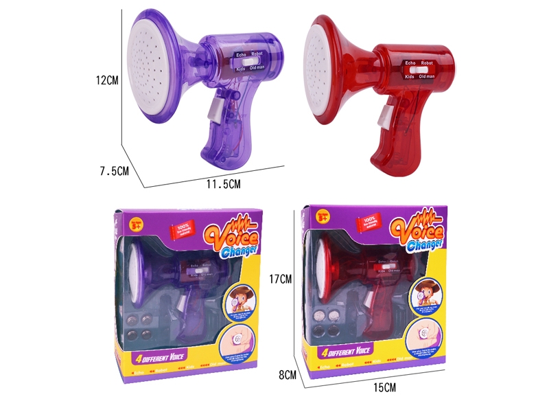 VOICE CHANGER TOY,INCLUDED BATTERIES (ROBOT/KIDS/OLD MAN/ECHO) - HP1135402