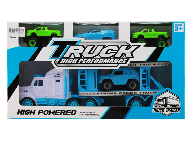 FRCITION TRUCK W/4  FREE WAY CARS - HP1135524