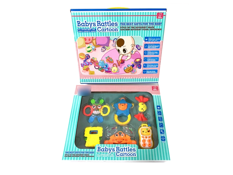 婴儿牙胶摇铃6PCS - HP1135631
