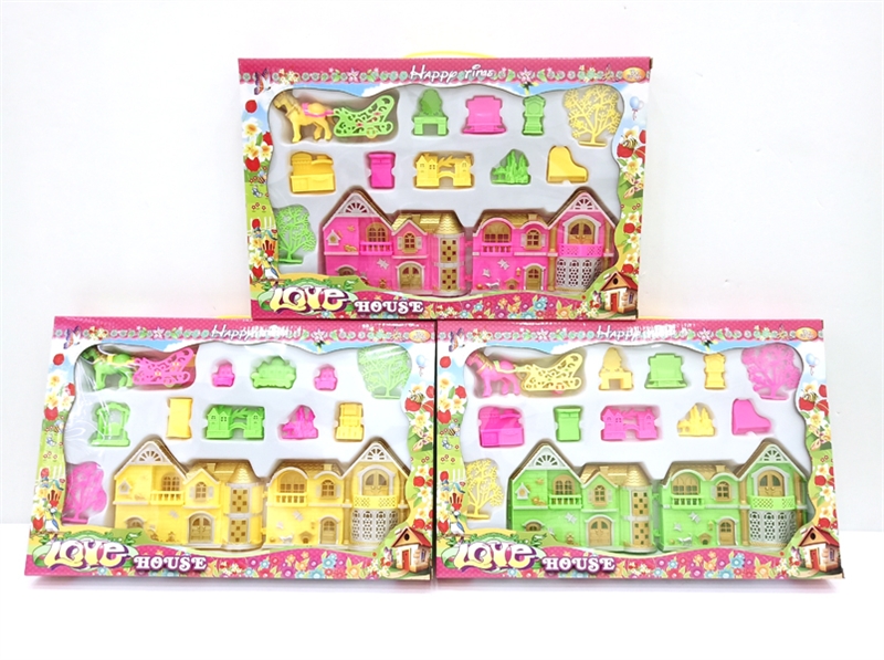 VILLA PINK & GREEN & YELLOW - HP1135846
