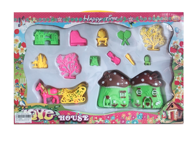 VILLA PINK & GREEN & YELLOW - HP1135849