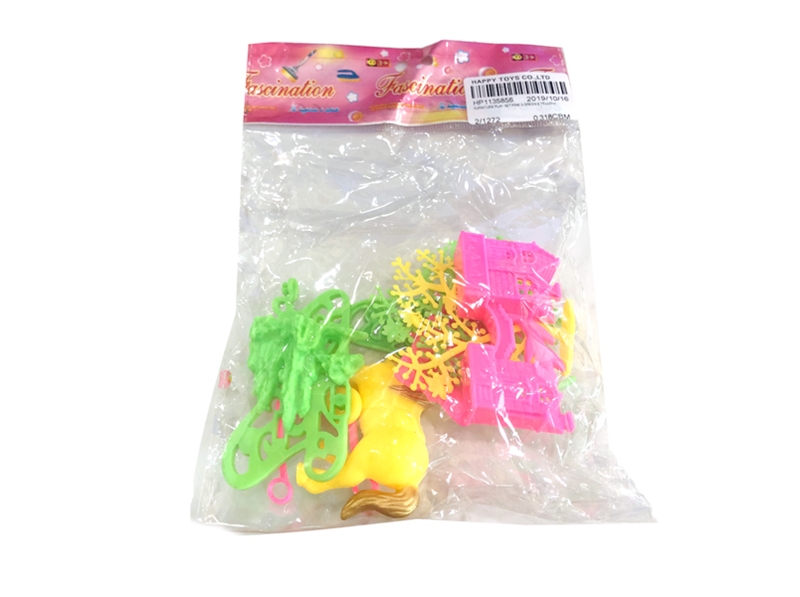 FURNITURE PLAY SET PINK & GREEN & YELLOW - HP1135856