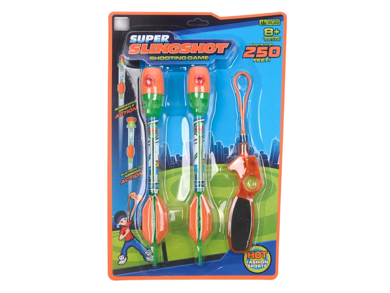 SUPER SLINGSHOT W/WHISTLE ORANGE/GREEN - HP1136156