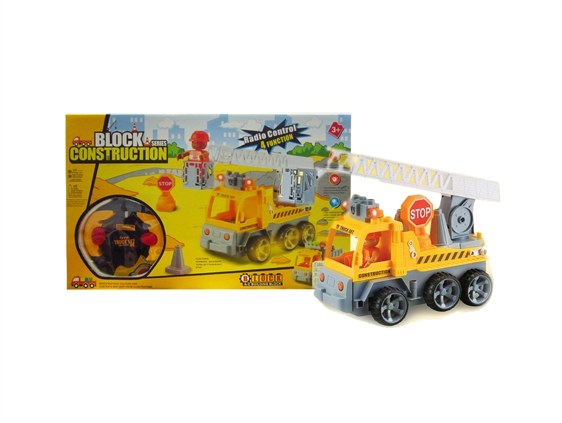 R/C BUMP AND GO BLOCK CONSTRUCTION CAR W/LIGHT - HP1136424