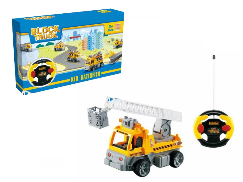 R/C BUMP AND GO BLOCK CONSTRUCTION CAR W/LIGHT - HP1136429