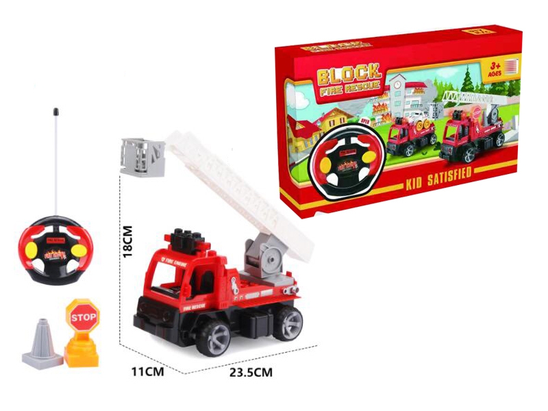 R/C BUMP AND GO BLOCK FIRE ENGINE TRUCK W/LIGHT - HP1136434