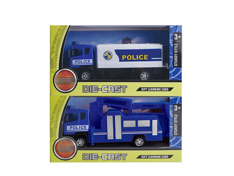 PULL BACK DIE CAST POLICE CAR - HP1136495
