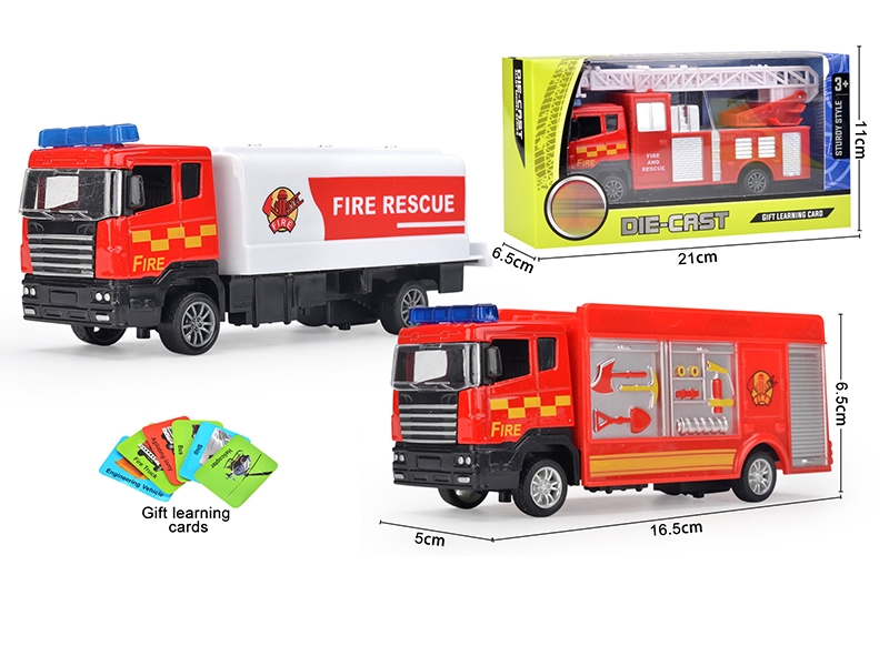 PULL BACK DIE CAST FIRE TRUCK - HP1136496