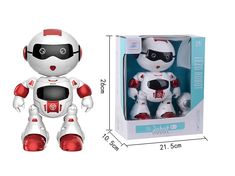 4 FUNCTION R/C DANCING ROBOT W/LIGHT & MUSIC RED/BLUE - HP1136536
