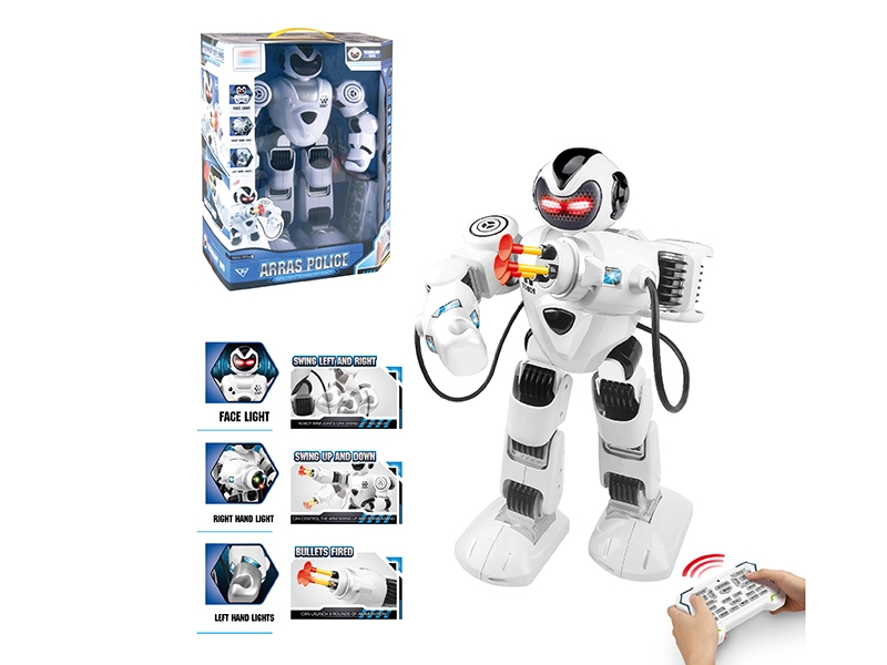 B/O DANCING ROBOT W/STORY & LIGHT & MUSIC & LAUNCH SOFT BULLET - HP1136541