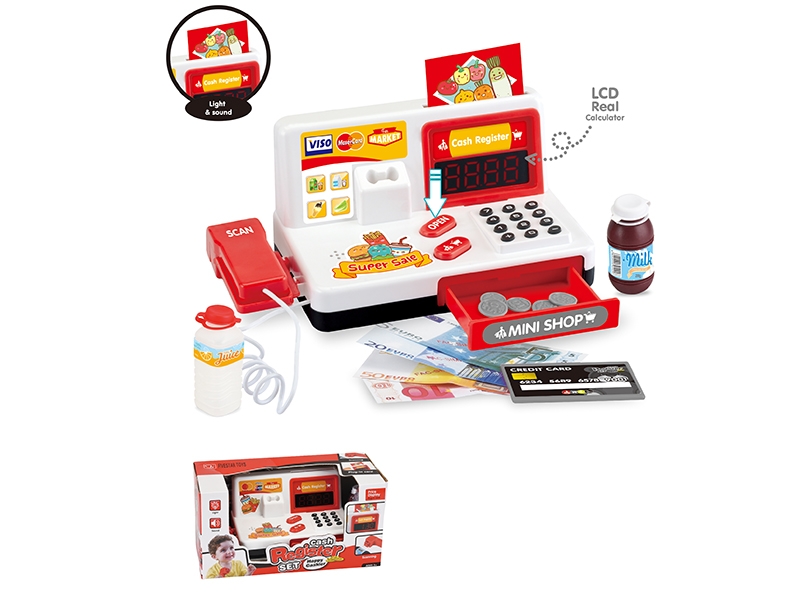 CASH REGISTER W/CALCULATE & LIGHT & MUSIC - HP1136663