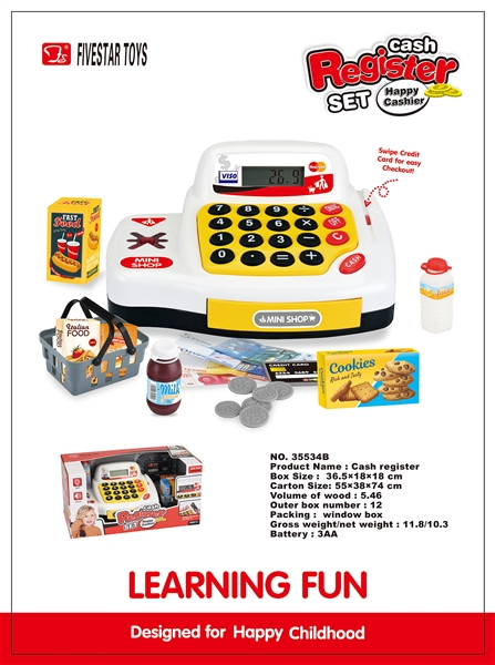 CASH REGISTER W/CALCULATE & LIGHT & MUSIC - HP1136671