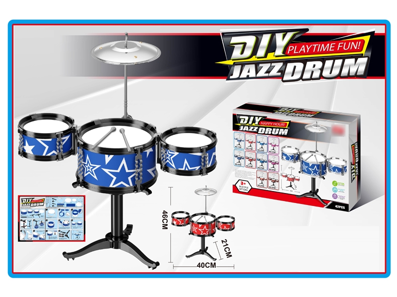 JAZZ DRUM SET RED/BLUE - HP1136986