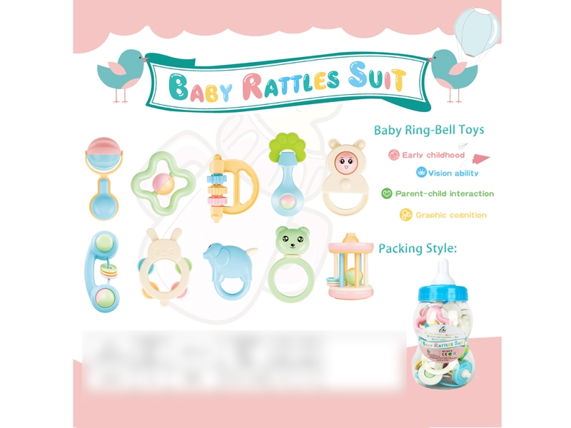 BABY RATTLE SET 10PCS - HP1137434