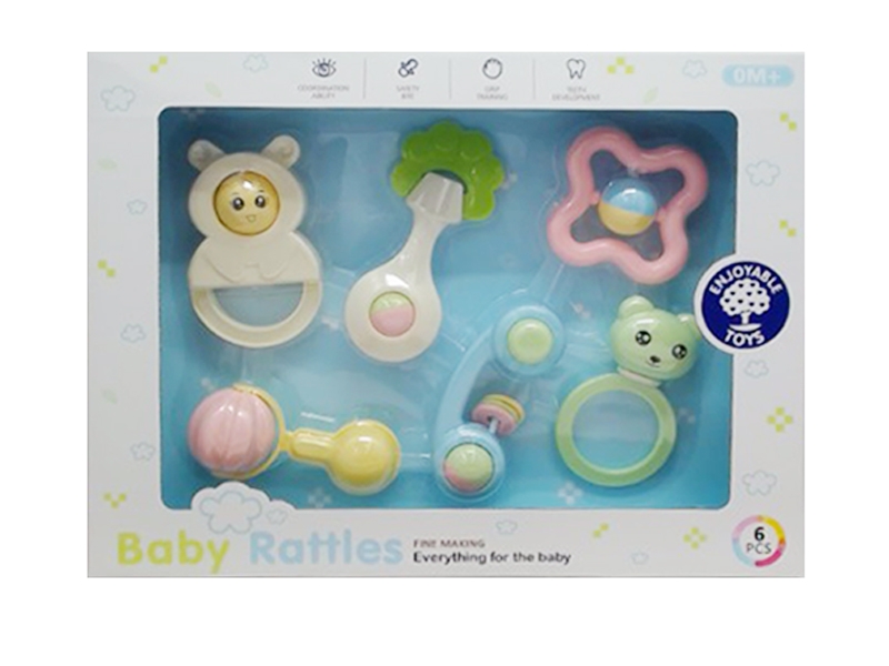 BABY RATTLE SET 6PCS - HP1137440