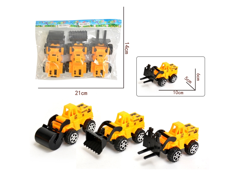 PULL BACK CAR 3 ASST. - HP1137682