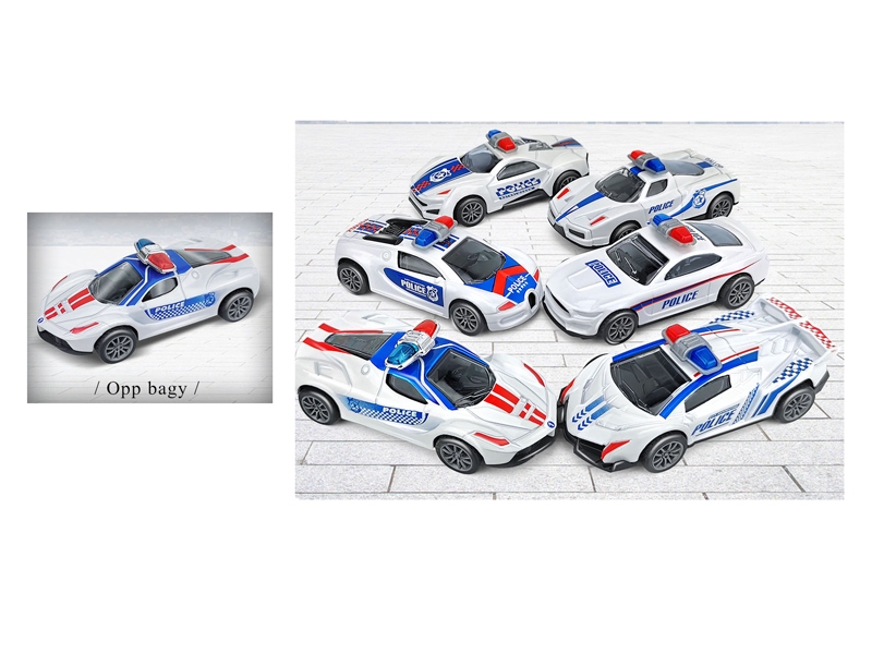 PULL BACK DIE CAST POLICE CAR - HP1137984