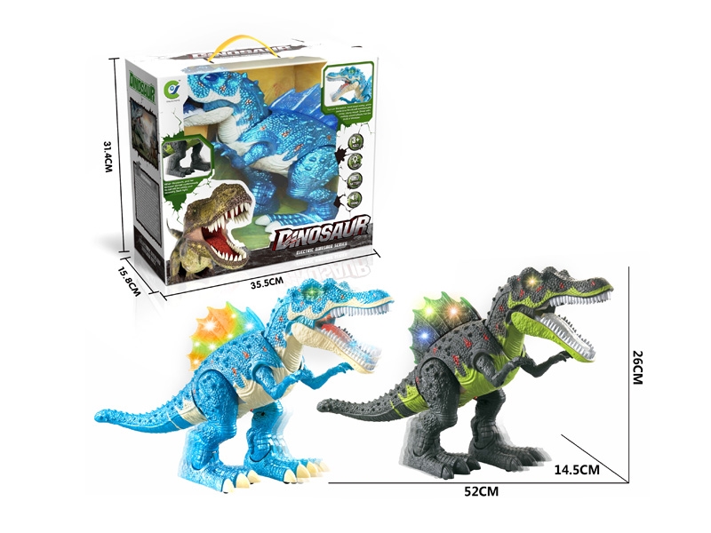B/O DINOSAUR W/LIGHT & SOUND & PROJECTION & WALKING,BLUE/GREEN - HP1138194
