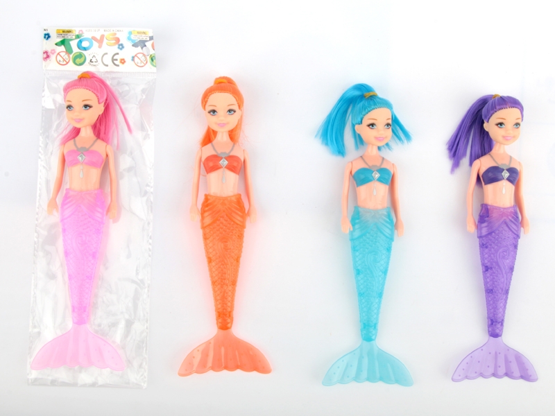 19.5CM MERMAID W/LIGHT & ACCESSORIES & INCLUDED BATTERY,ORANGE/PURPLE/PINK/BLUE - HP1138470