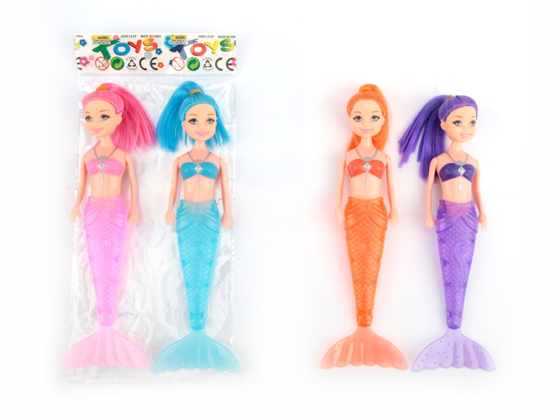 19.5CM MERMAID W/LIGHT & ACCESSORIES & INCLUDED BATTERY,2PCS/2ASST - HP1138471