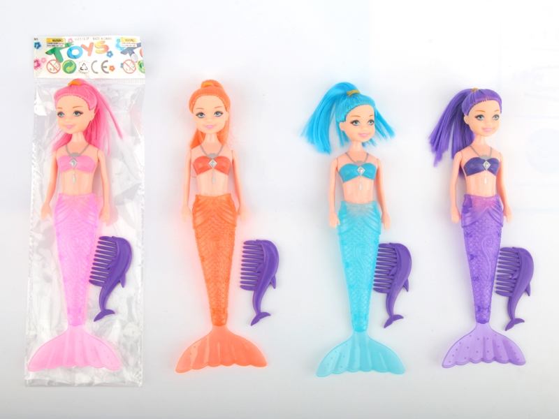 19.5CM MERMAID W/LIGHT & ACCESSORIES & INCLUDED BATTERY,ORANGE/PURPLE/PINK/BLUE - HP1138474