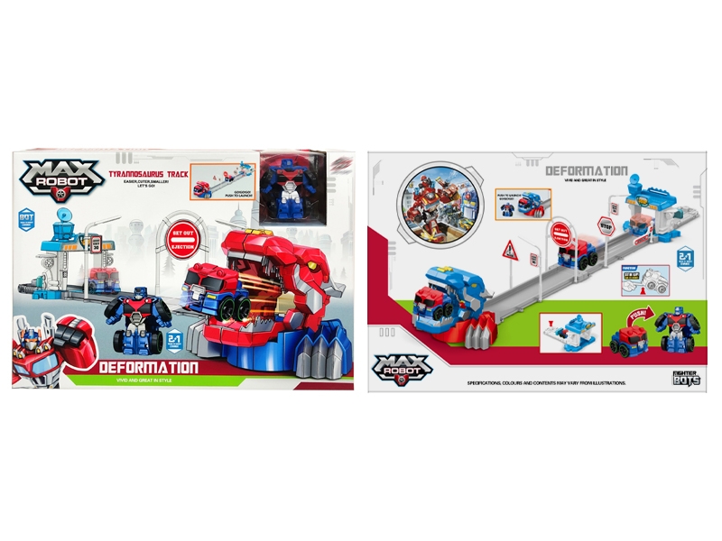 PRESS AND GO RAILWAY TRACK W/TRANSFORMS CAR - HP1138832