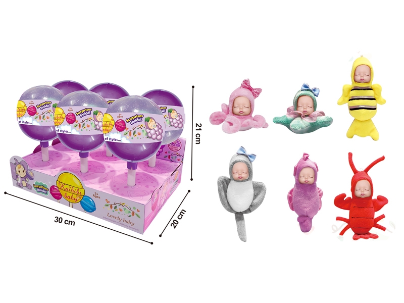 MARINE ANIMAL COTTON DOLL,6ASST,6PCS/DISPLAY BOX - HP1138916