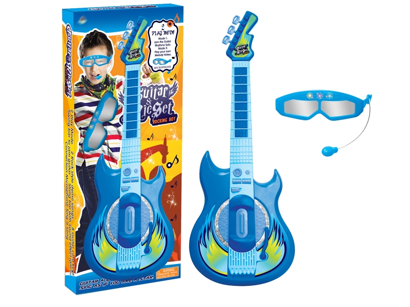 B/O GUITAR & MICROPHONE W/LIGHT & MUSIC &MP3 - HP1138950