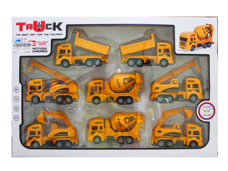 PULL BACK CONSTRUCTION CAR 8PCS - HP1139477